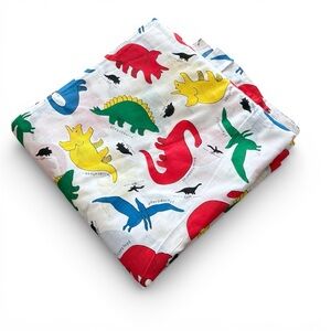 Vintage Dinosaur Cotton Fabric Primary Colors - Almost 5 Yards